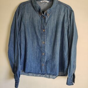 Zara Light Blue Denim Shirt